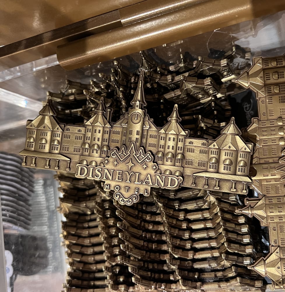 Disneyland Paris Hotel Brass Building Fridge Magnet view 1