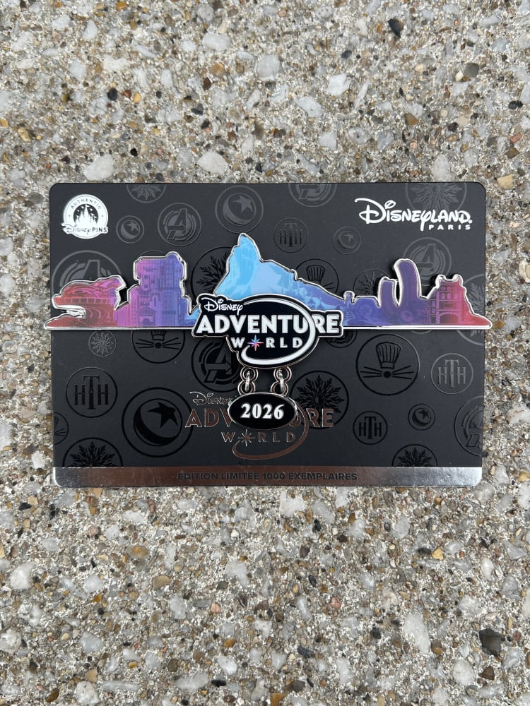 Disneyland Paris Limited Edition Adventure World Skyline Pin view 2