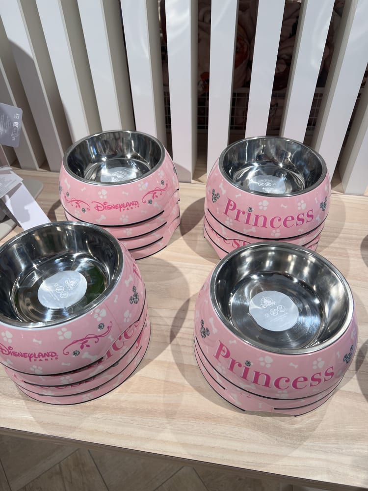 Disneyland Paris ‘Princess’ Pink Dog Feeding Bowl view 2