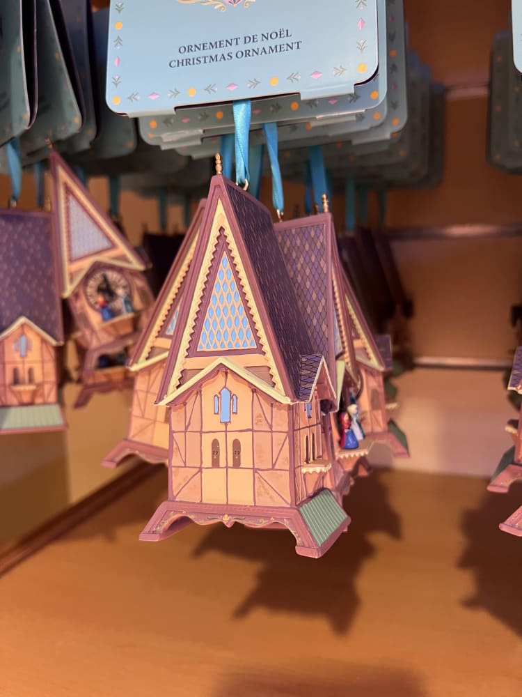 Disneyland Paris World of Frozen Elsa Ana Clock Tower Ornament view 2