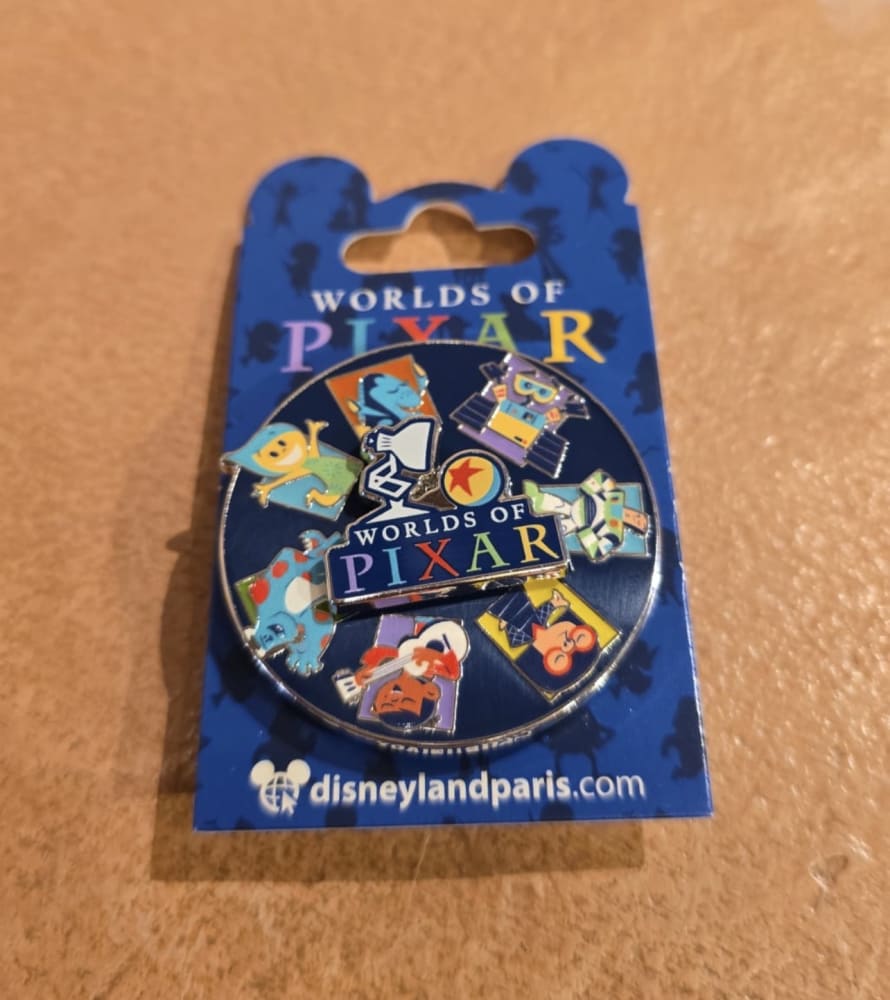 Disneyland Paris Worlds of Pixar Spinner Pin view 1
