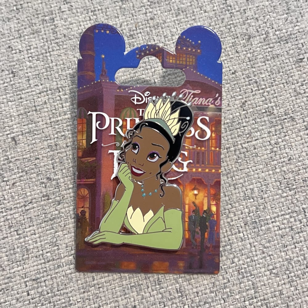 Disneyland Paris Princess and the Frog Tiana Green Pin view 1