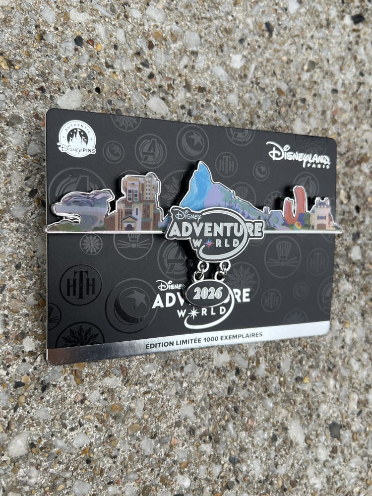 Disneyland Paris Limited Edition Adventure World Skyline Pin view 1