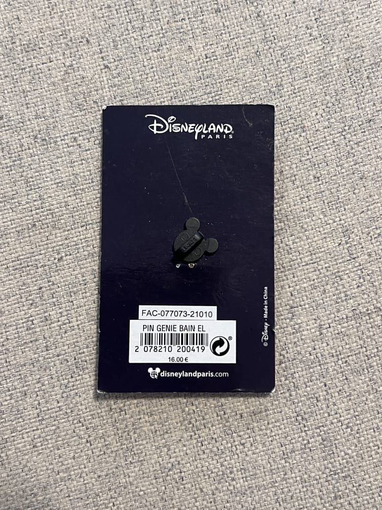Disneyland Paris Limited Edition Applause Genie Bathtub Pin view 2