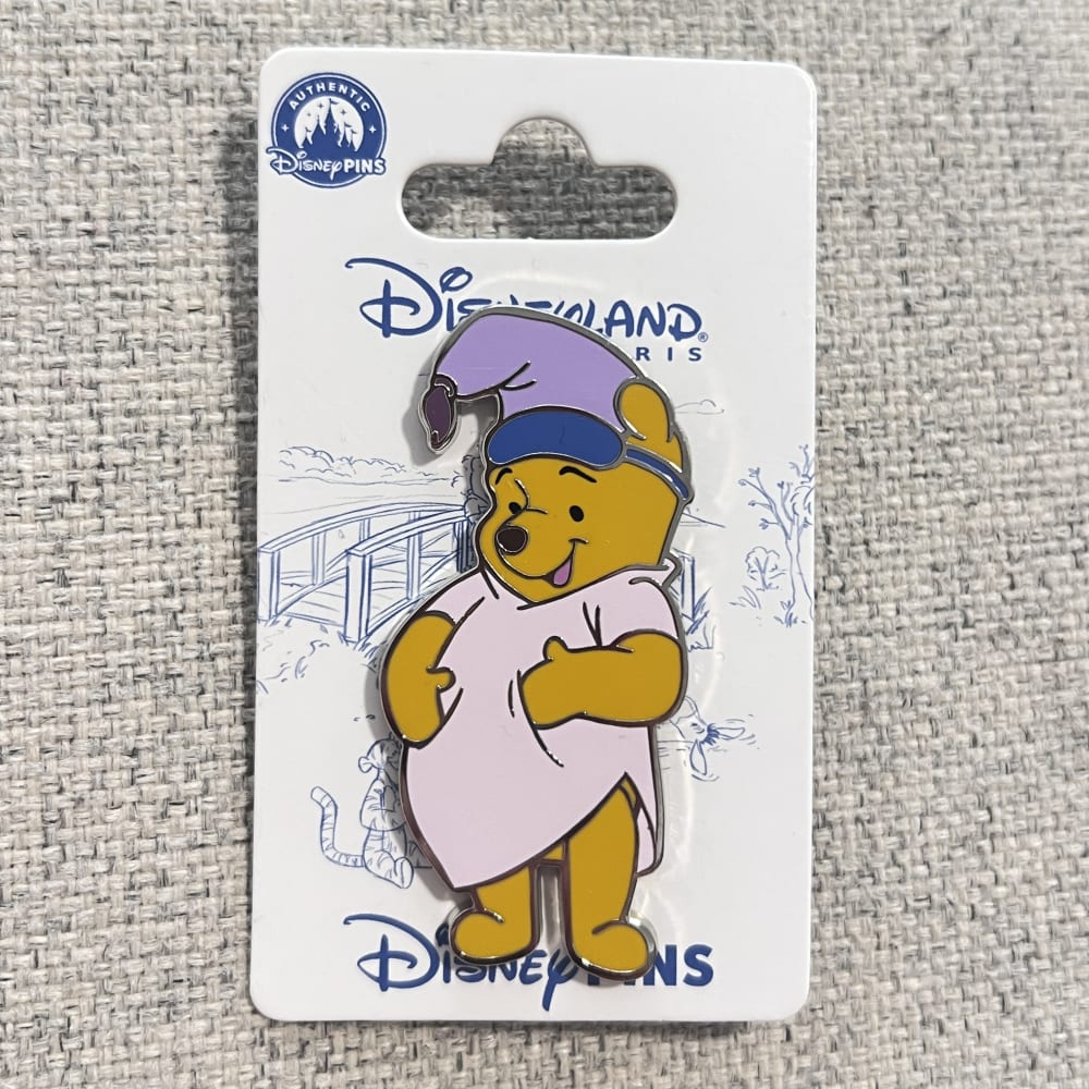 Disneyland Paris Winnie the Pooh Pyjamas Pin view 1