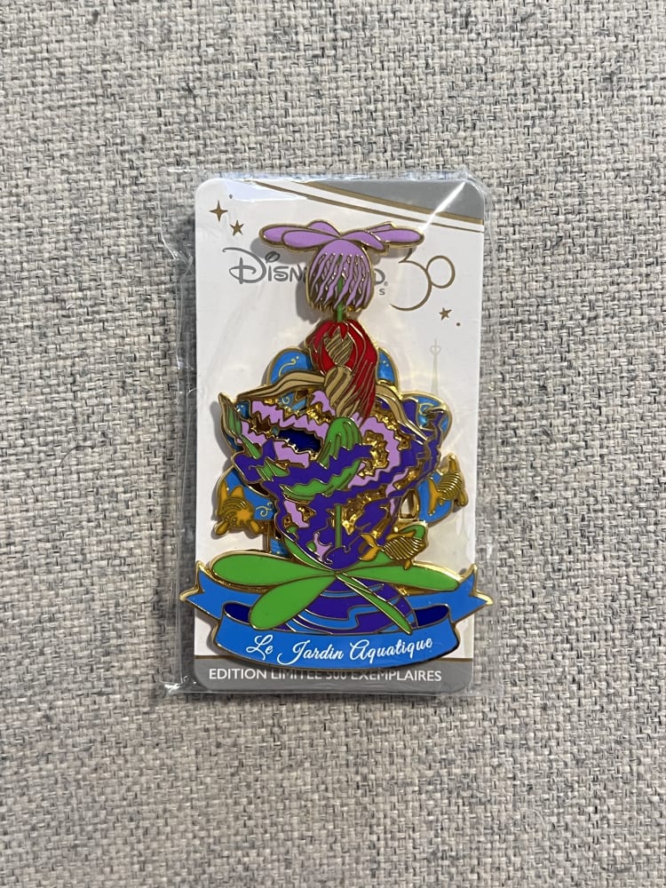 Disneyland Paris Limited Edition Little Mermaid Ariel Garden Pin view 1
