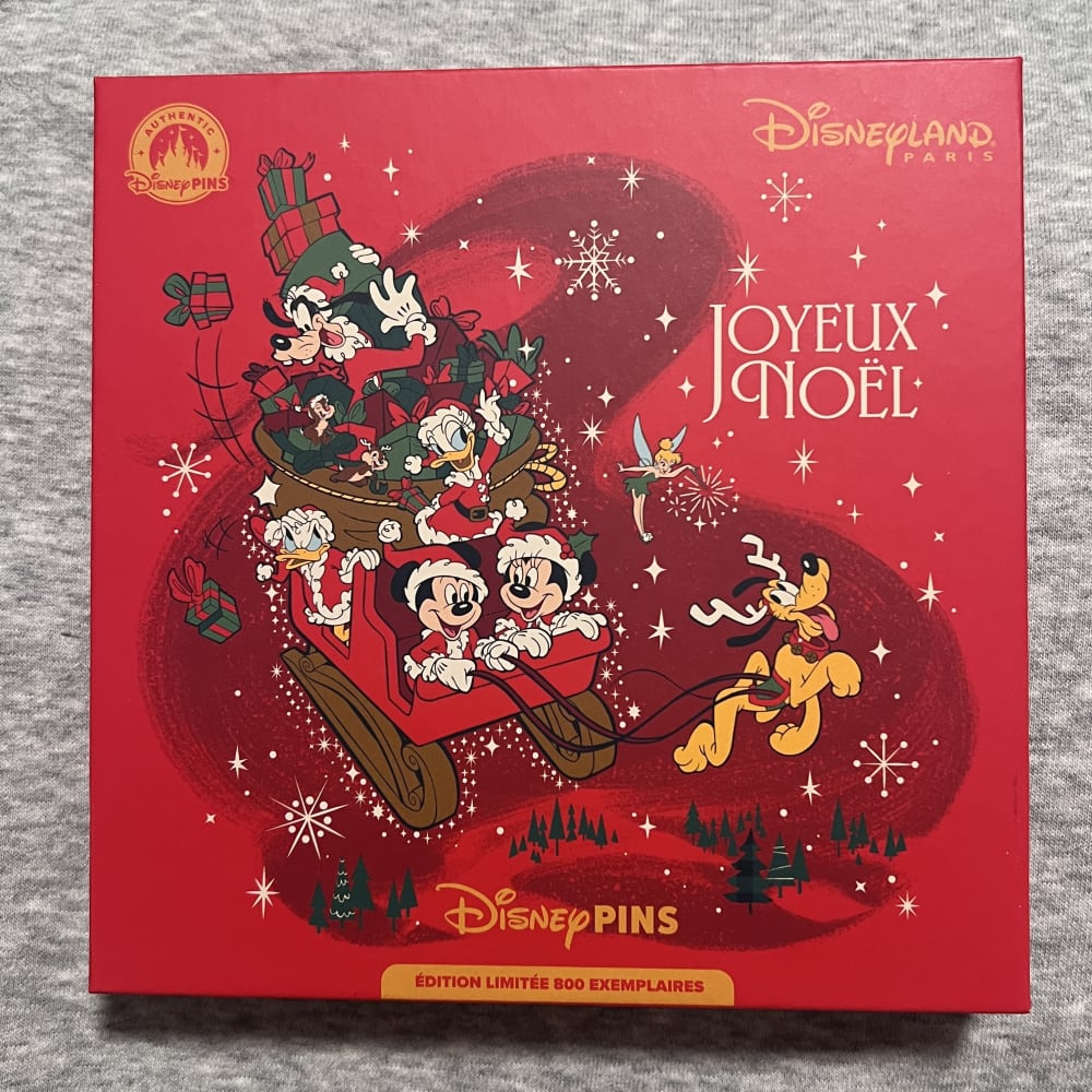 Disneyland Paris 2025 Christmas Sleigh Jumbo Pin view 2