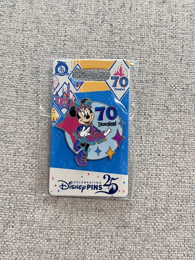 Disneyland Resort 70th Anniversary Minnie Mouse Pin view 1