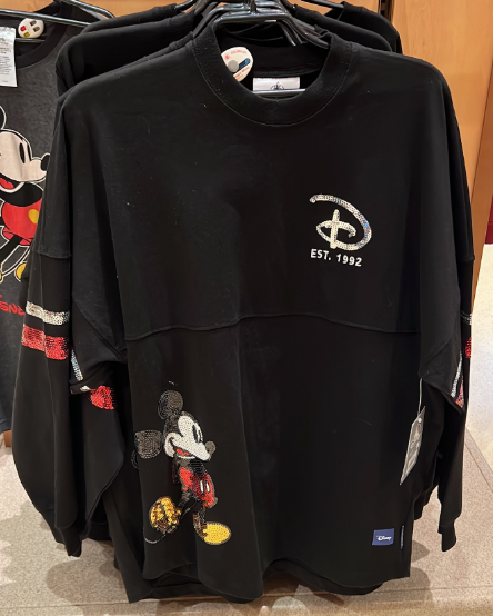 Disneyland Paris Black Sequin Logo Spirit Jersey view 2