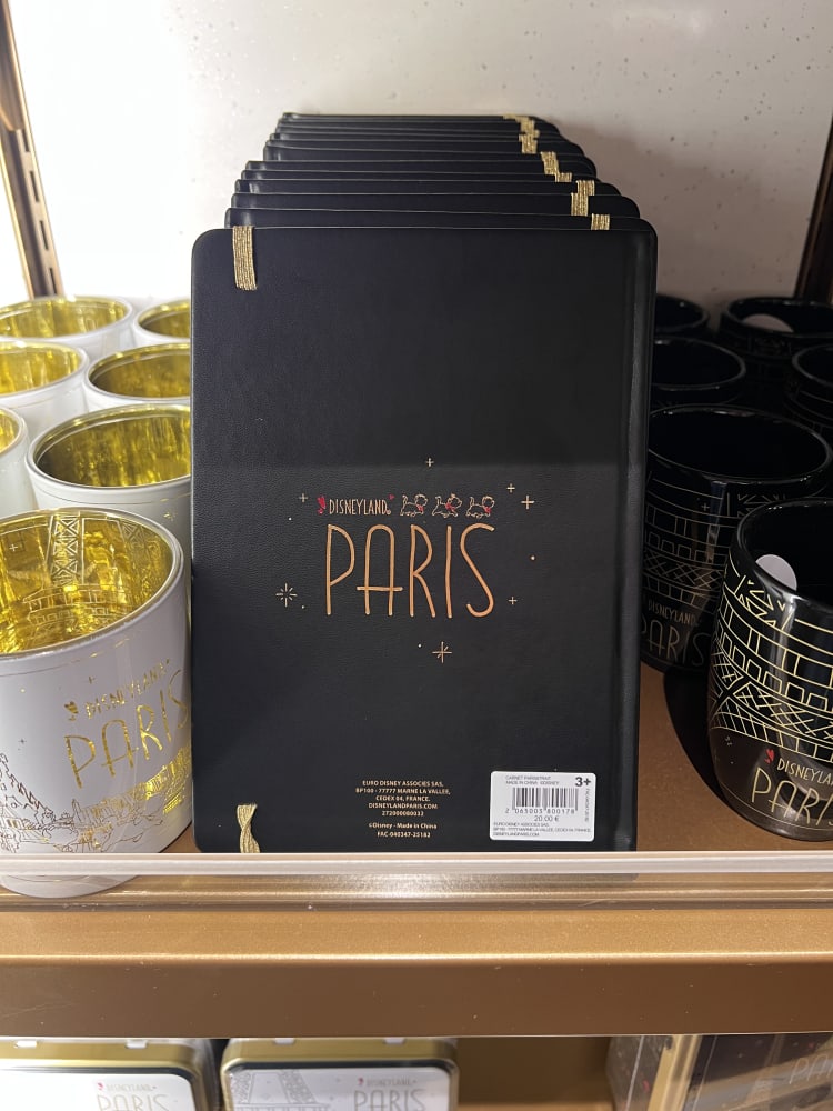 Disneyland Paris Black Gold Aristocats Paris Notebook view 2
