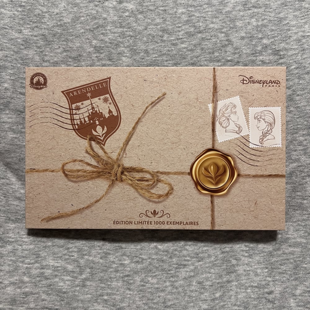 Disneyland Paris Limited Edition World of Frozen Snowflower Festival Invitation Jumbo Pin view 3