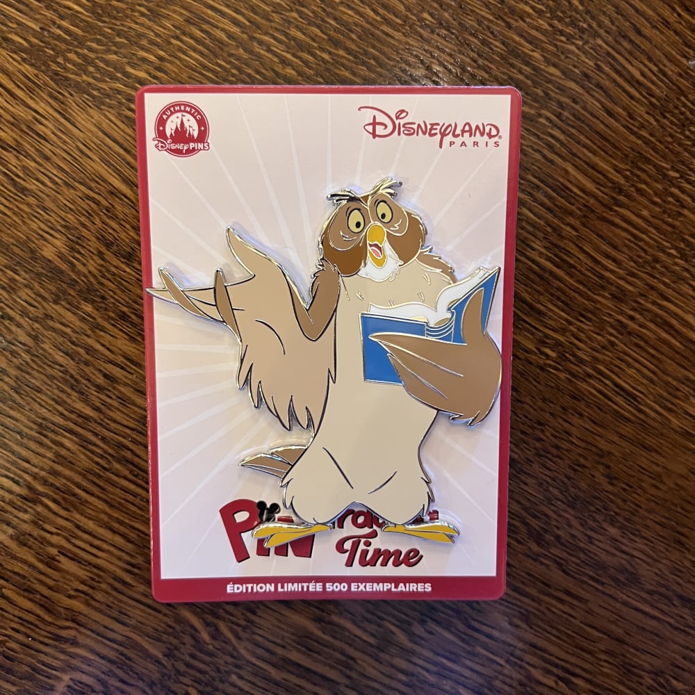Disneyland Paris Pin Trading Time Winnie the Pooh Owl Pin view 1