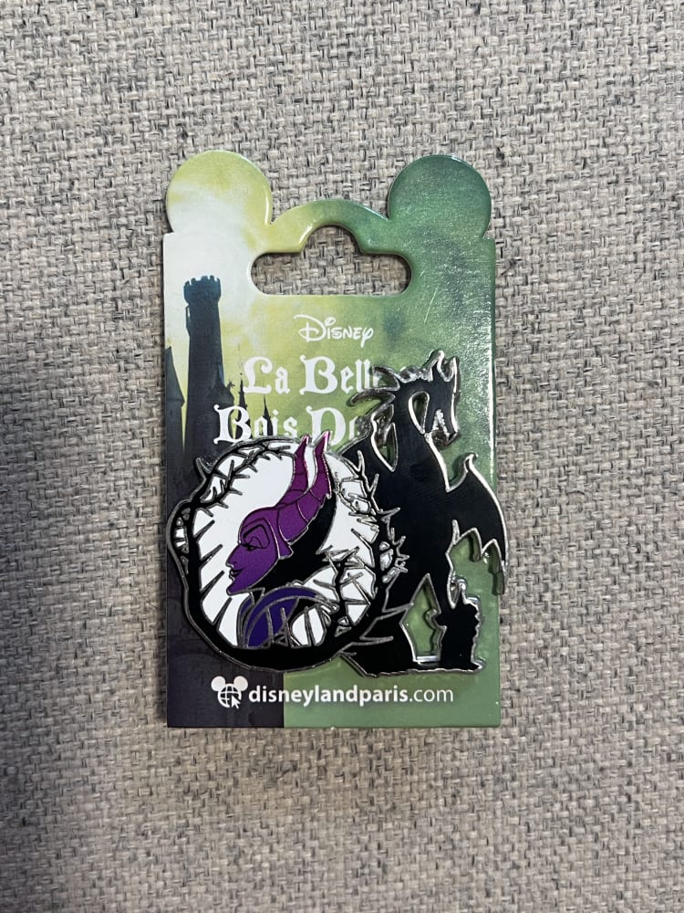 Disneyland Paris Maleficent Dragon Pin view 1