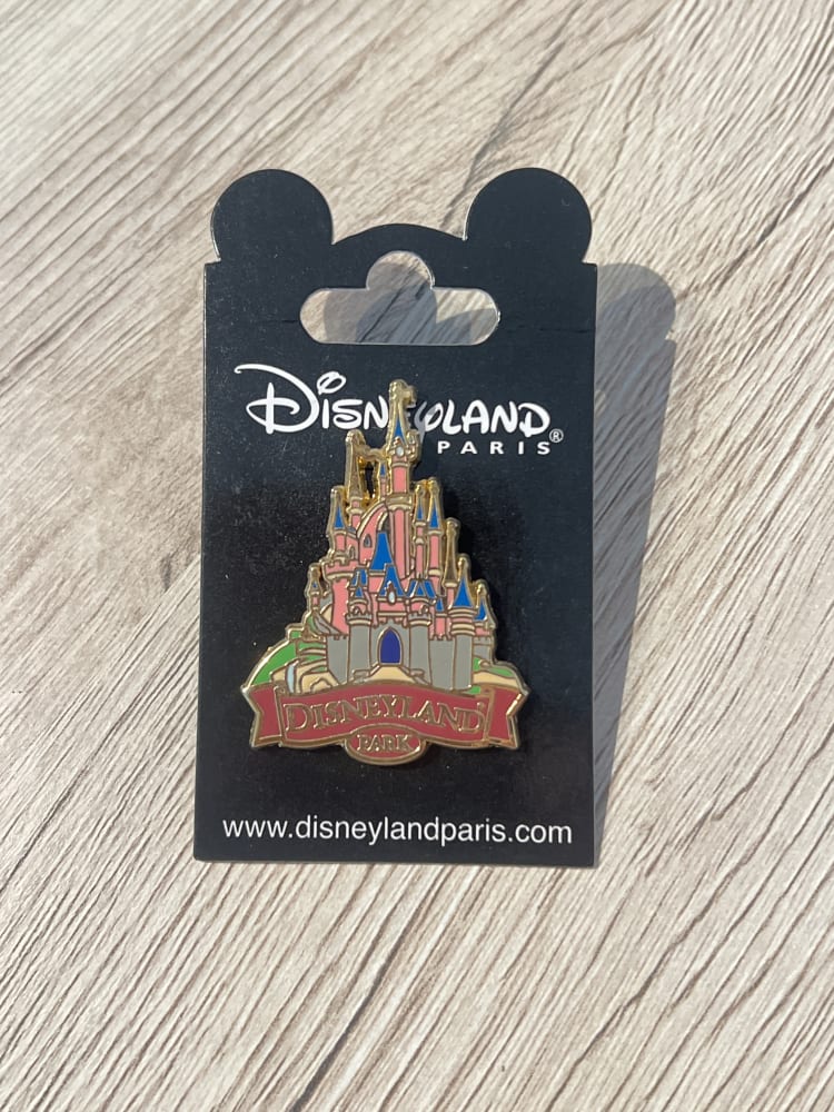 Disneyland Paris Sleeping Beauty Castle Banner Pin view 1