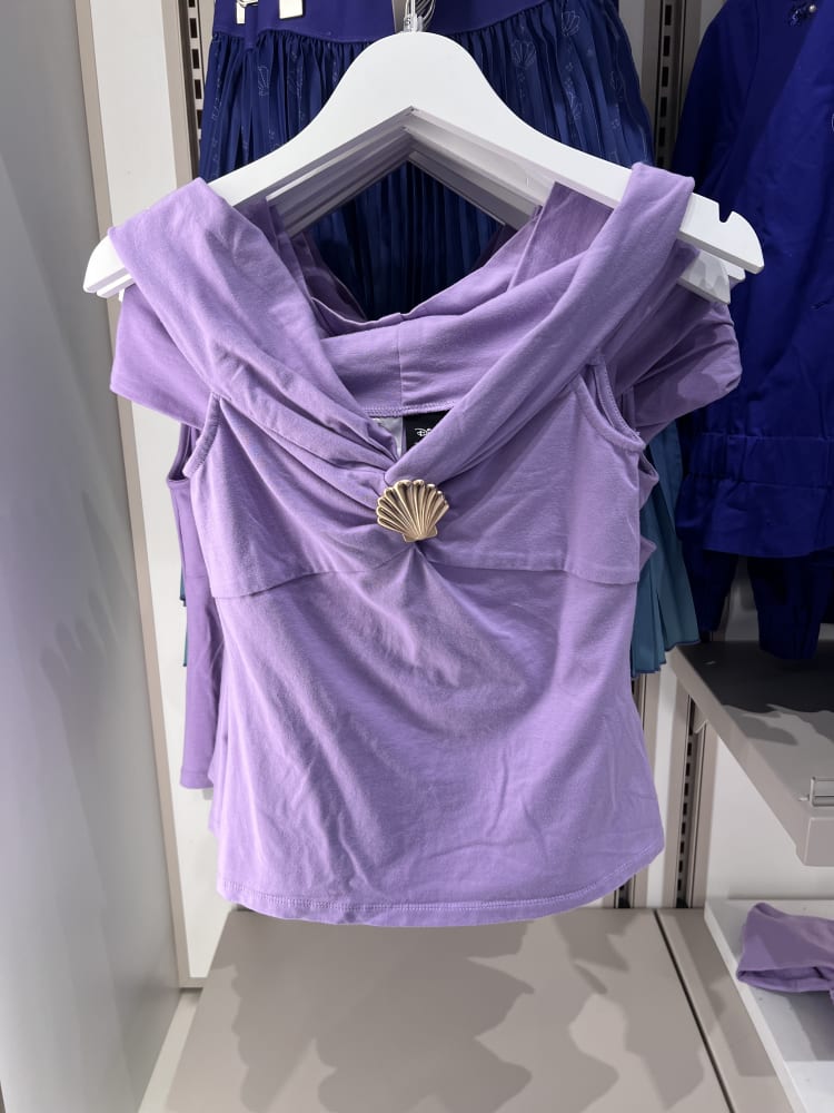 Disneyland Paris  x HER Little Mermaid Purple Seashell Top Adults view 1