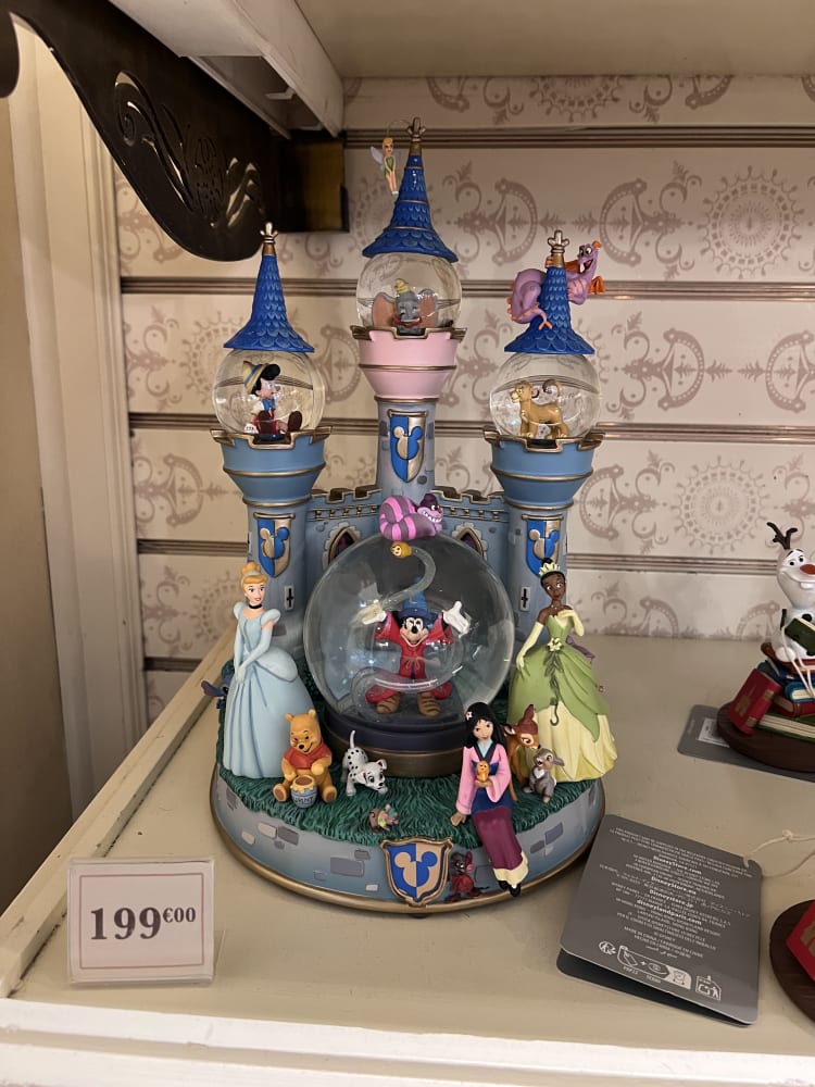 Disneyland Paris Towers Characters Snowglobe Ornament view 1