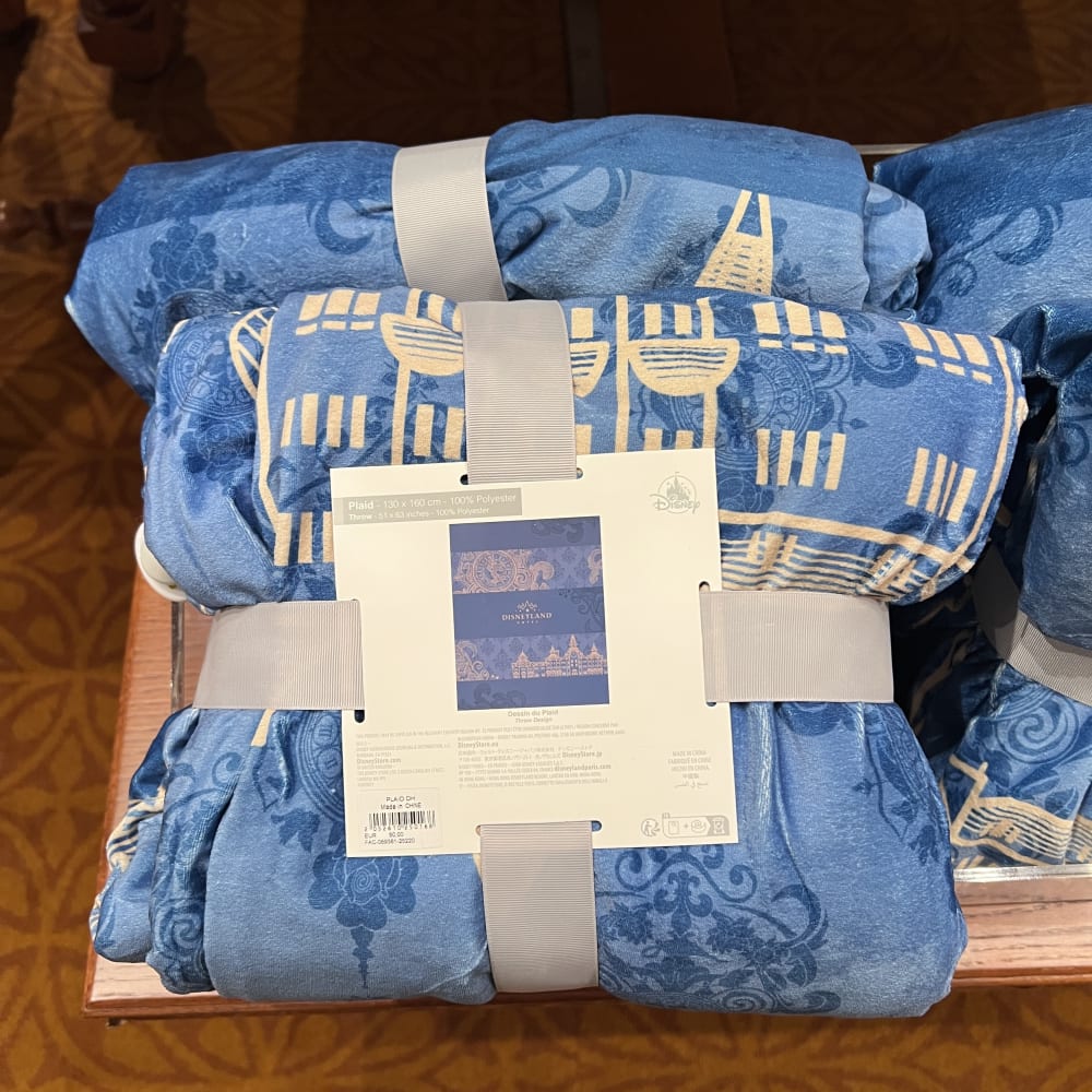 Disneyland Paris Hotel Luxury Blue Blanket view 1