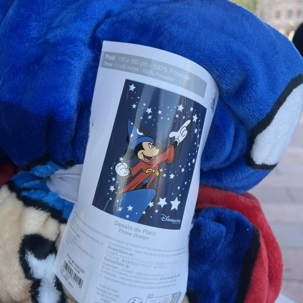 Disneyland Paris 130cm x 160cm Sorcerer Mickey Fantasia Throw Blanket view 2
