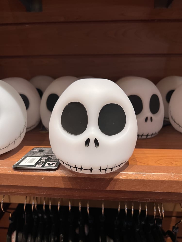 Disneyland Paris Jack Skeleton Light Up Skull Lamp