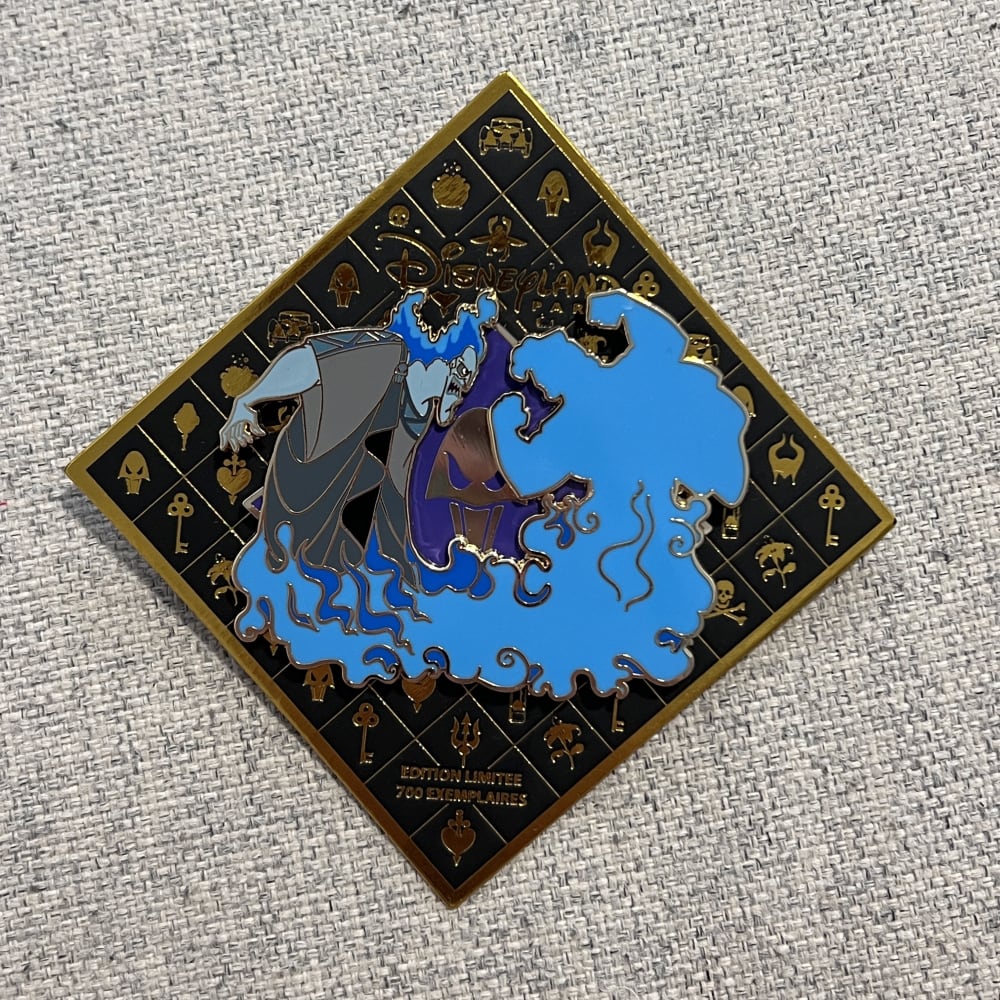 Disneyland Paris Limited Edition Heroes and Villains Silhouette Hades Pin view 1