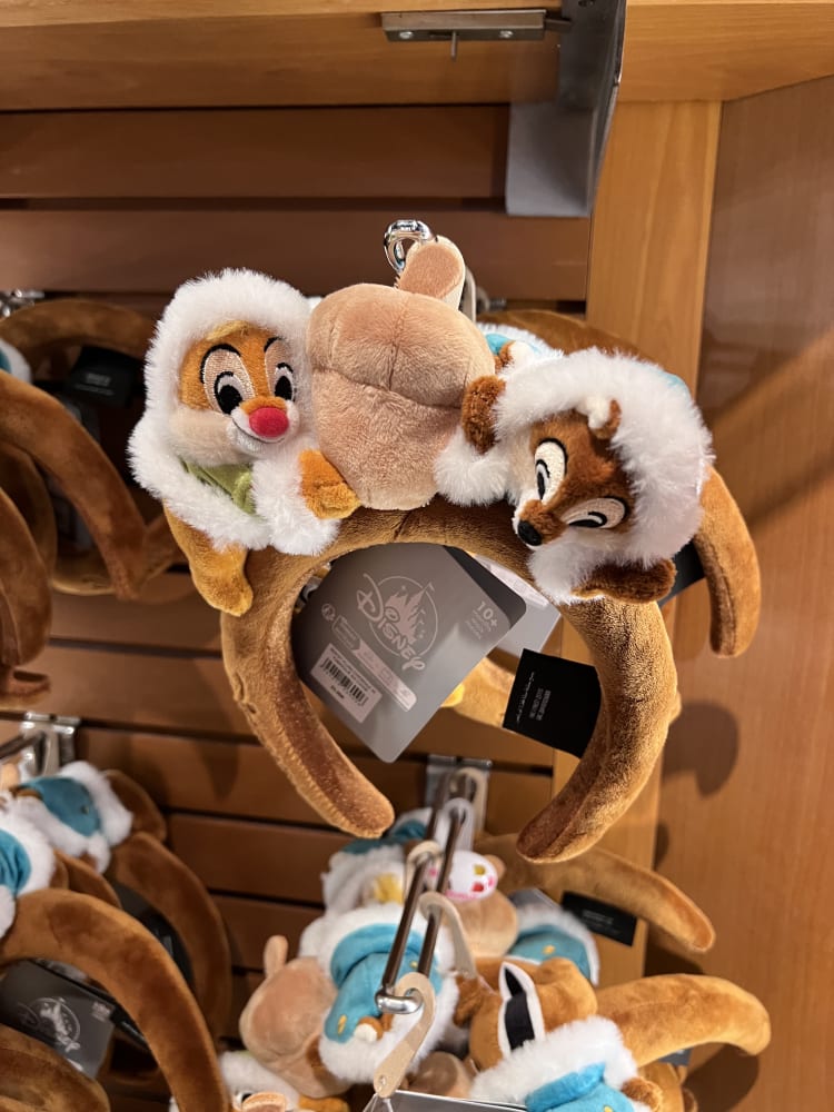 Disneyland Paris Winter Chip and Dale Plush Headband view 2