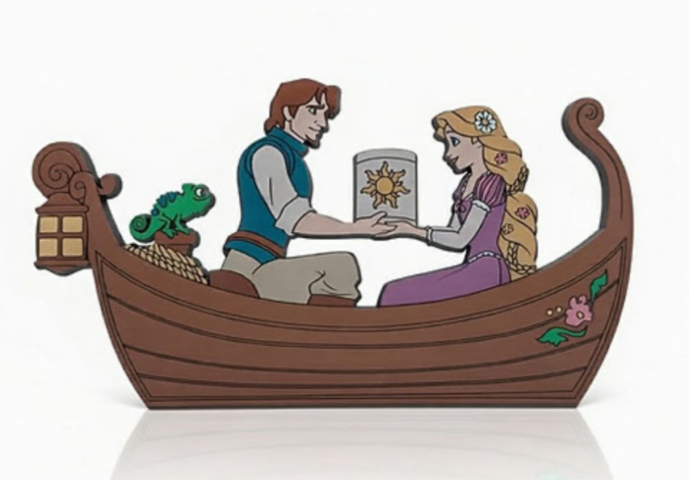 Disneyland Paris Adventure World Tangled Lantern Boat Ride Fridge Magnet view 1