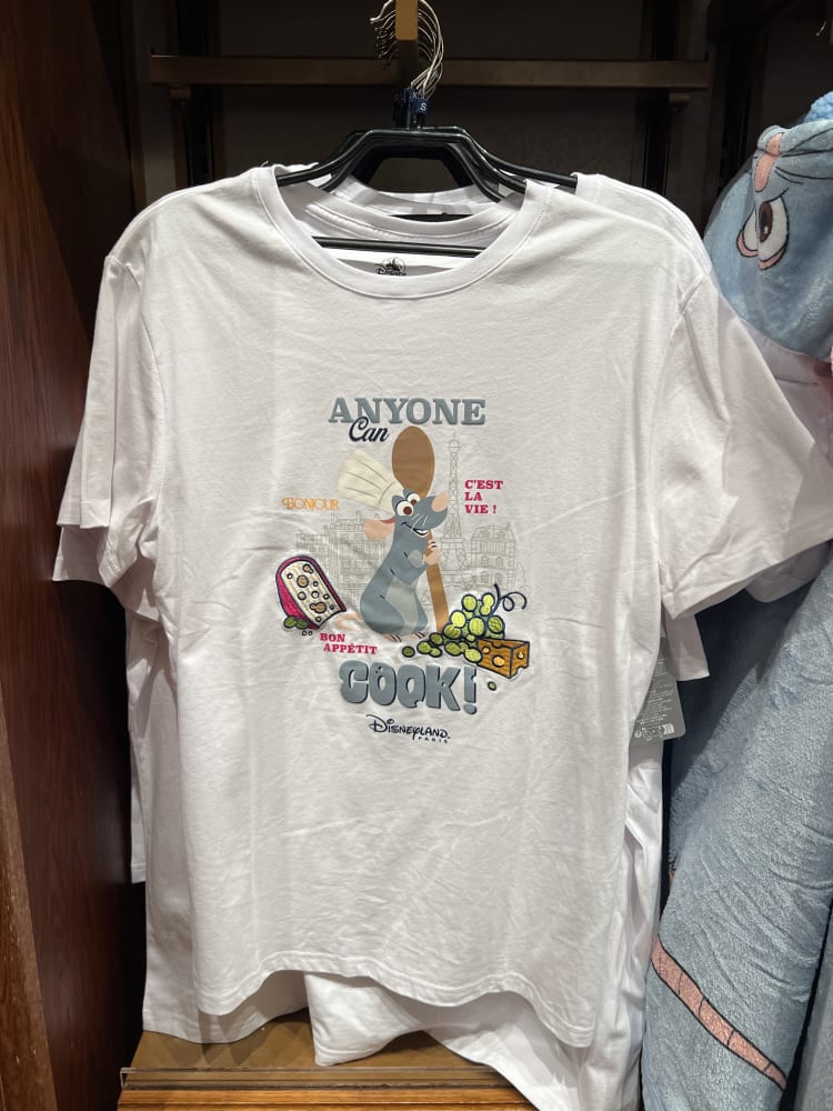 Disneyland Paris Embroidered ‘Anyone Can Cook’ T-Shirt