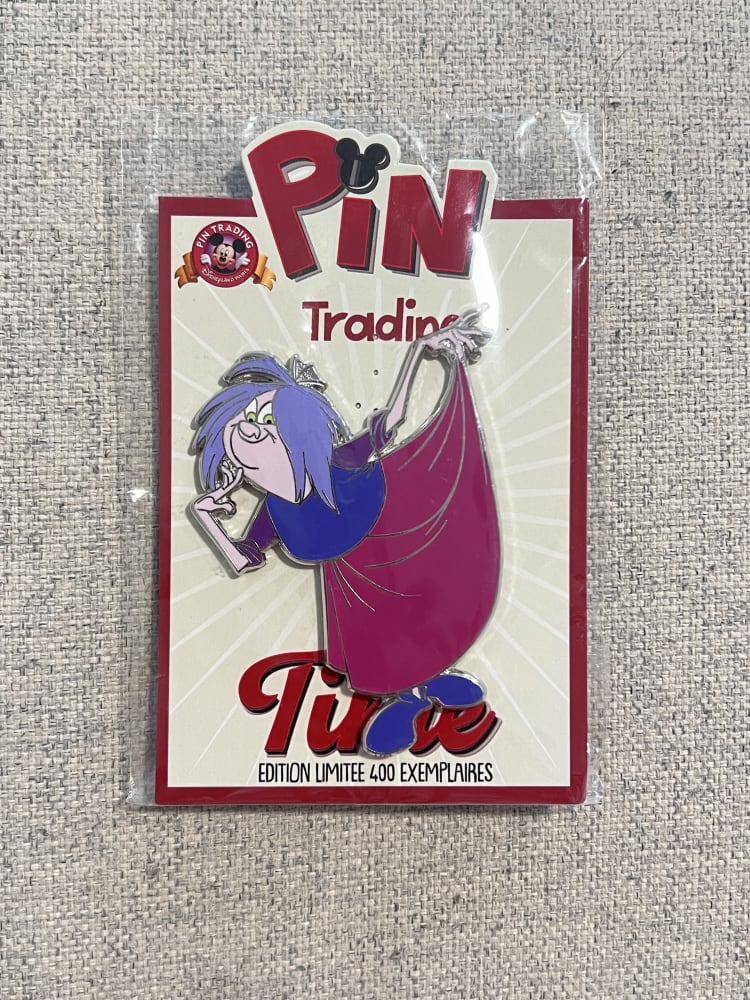 Disneyland Paris Limited Edition Pin Trading Time Madame Mim Pin view 1