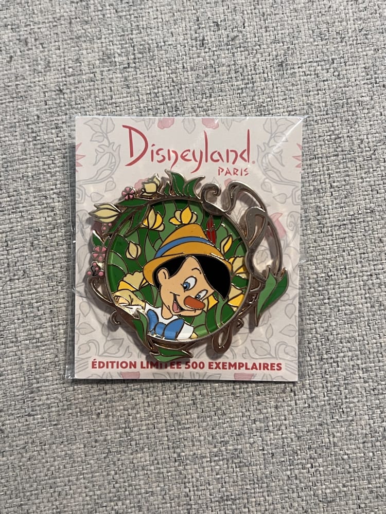 Disneyland Paris Limited Edition Symphony of Colours Pinocchio Pin view 1