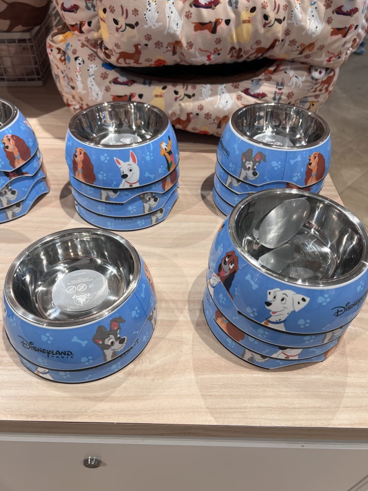 Disneyland Paris Small Blue Dog Feeding Bowl view 2