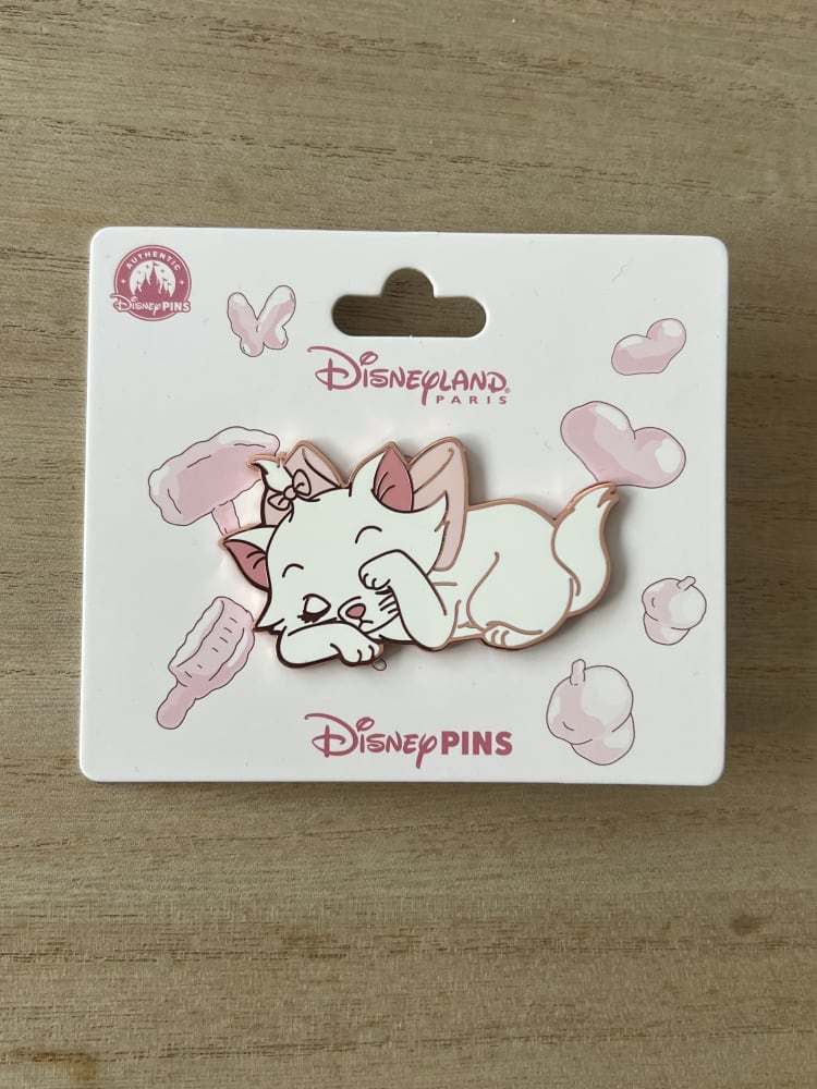 Disneyland Paris Sleeping Cherry Blossom Marie Pin view 1