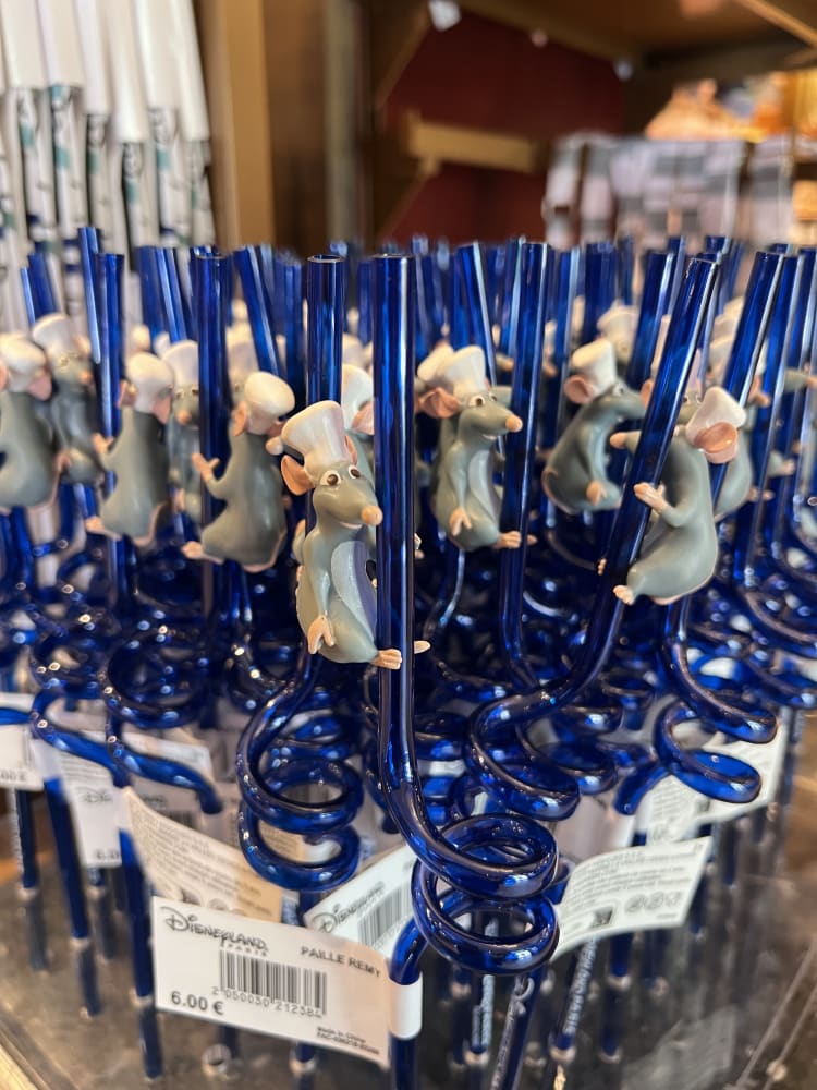 Disneyland Paris Ratatouille Remy Swirly Drinking Straw view 2
