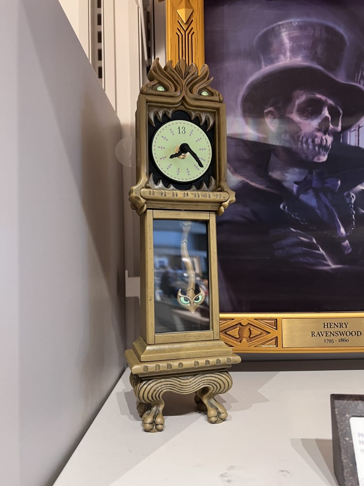 Disneyland Paris Phantom Manor Grandfather Clock Ornament view 1