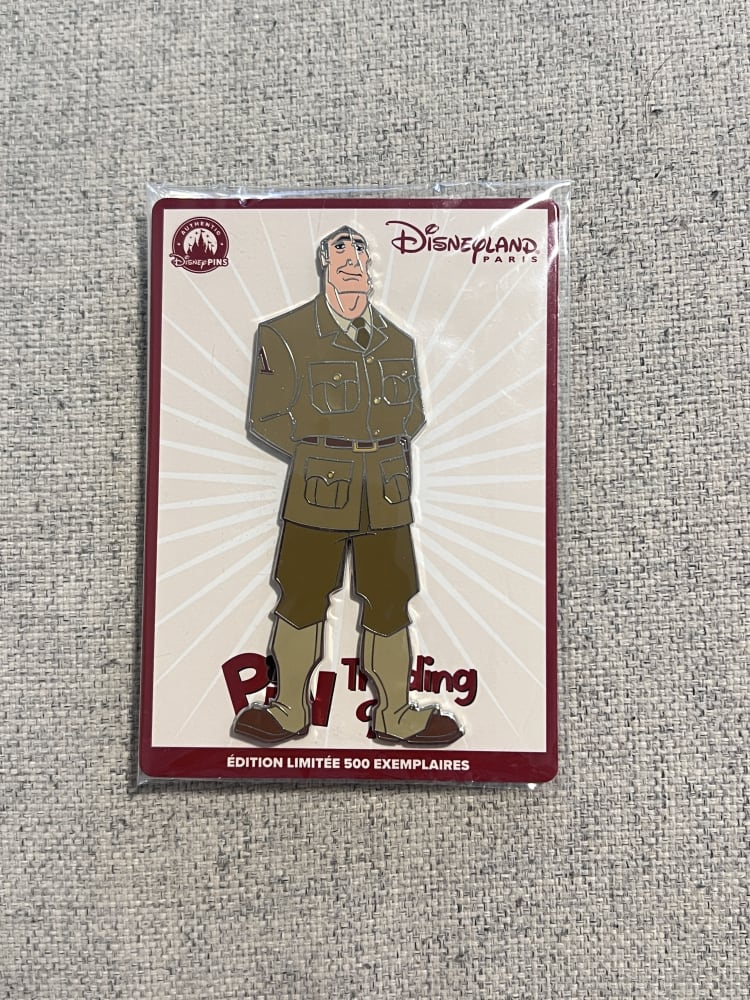 Disneyland Paris Limited Edition Pin Trading Time Atlantis Colonel Pin view 1