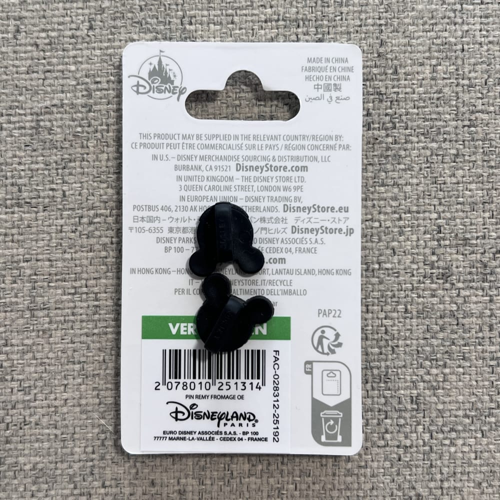 Disneyland Paris Ratatouille Remy Cheese Stick Pin view 2