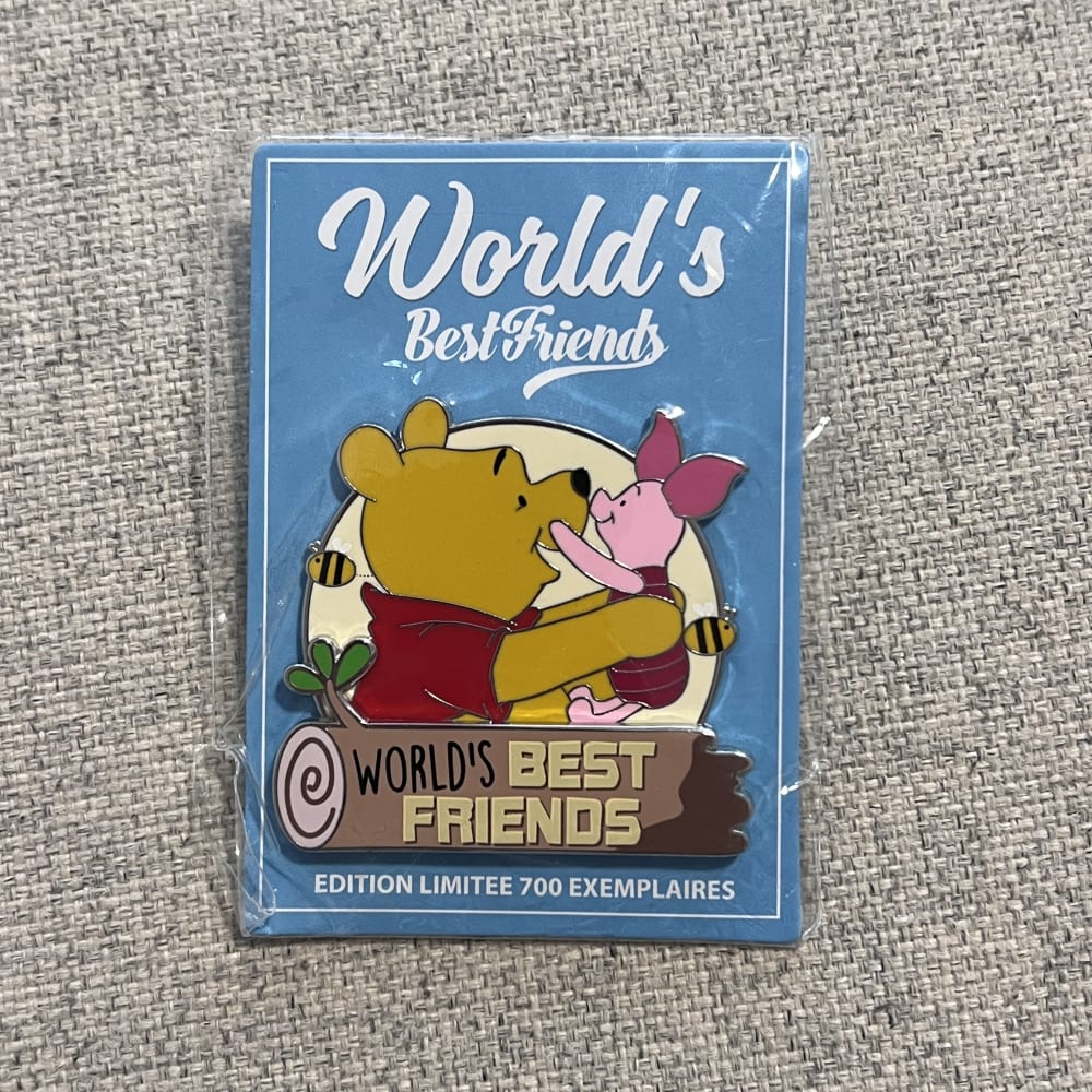 Disneyland Paris Limited Edition World's Best Friend Winnie The Pooh Pin view 1