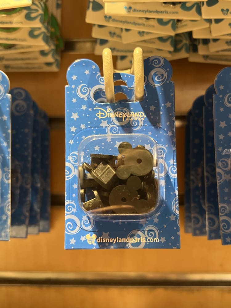 Disneyland Paris Pack of Rubber Mickey Head Pin Back view 1