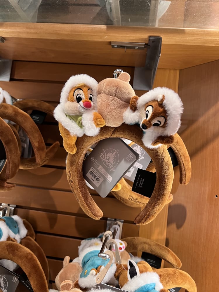 Disneyland Paris Winter Chip and Dale Plush Headband view 1