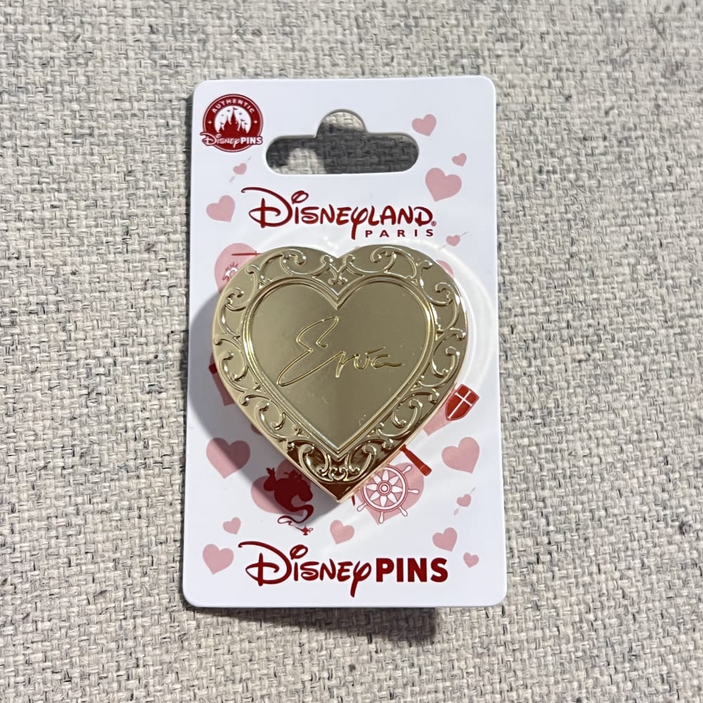Disneyland Paris Love Heart Hinged Eric Pin view 2