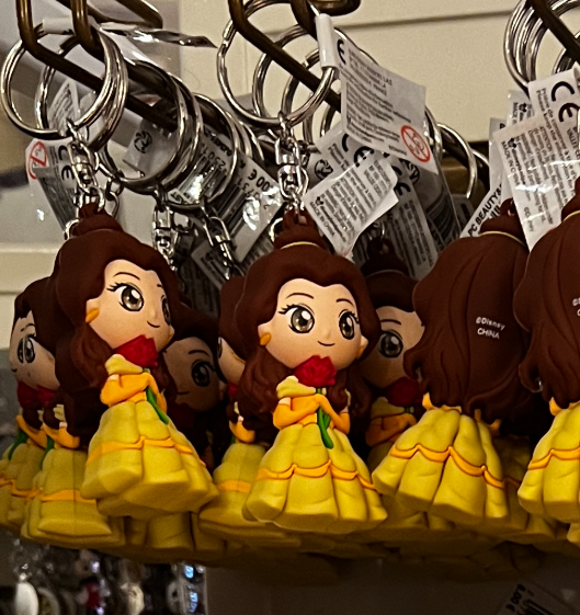 Disneyland Paris Belle 3D Character Model Keyring view 1