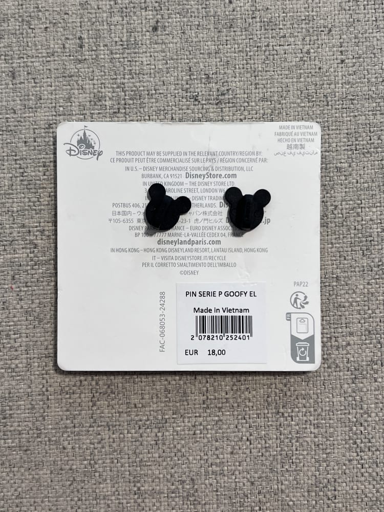 Disneyland Paris Limited Edition Butterflies Goofy Pin view 2
