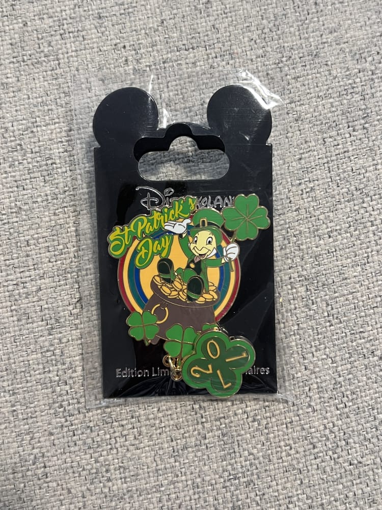 Disneyland Paris Limited Edition St Patrick's Day Jiminy Cricket Pin