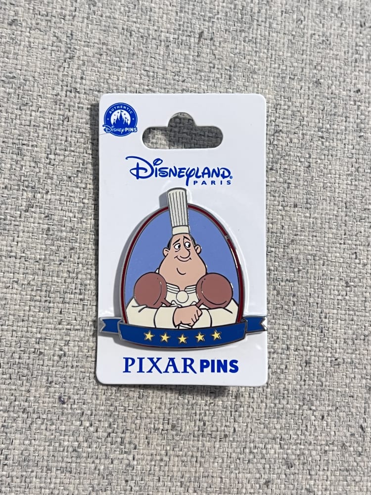 Disneyland Paris Ratatouille Chef Gusteau 4 Star Pin view 1